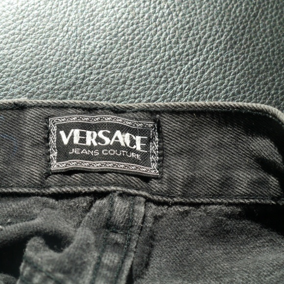 Versace jeans 1980s vintage Black all original with labels intact - Picture 8 of 10